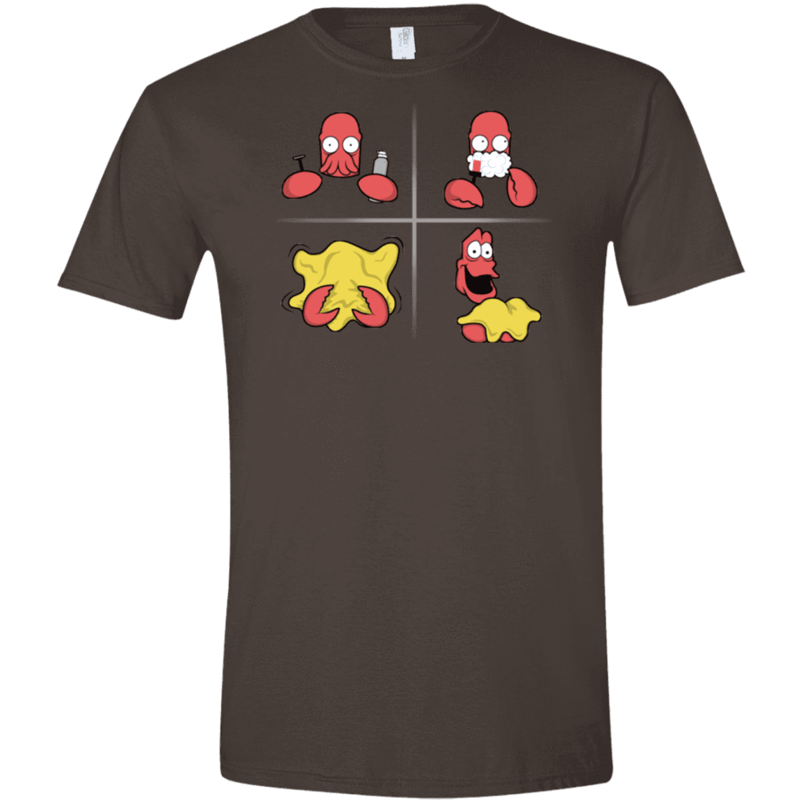 T-Shirts Dark Chocolate / S Shaving Process Men's Semi-Fitted Softstyle