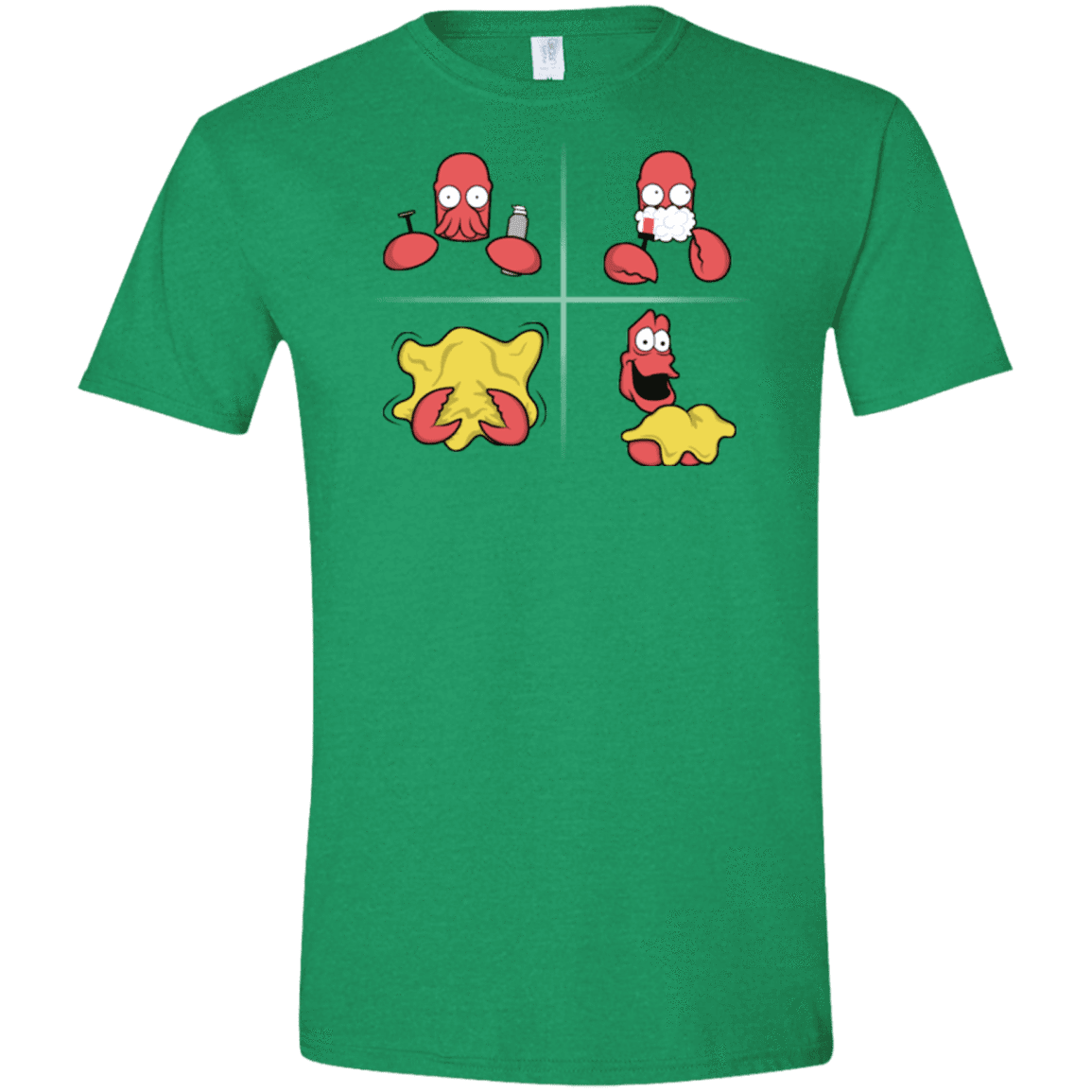 T-Shirts Heather Irish Green / S Shaving Process Men's Semi-Fitted Softstyle