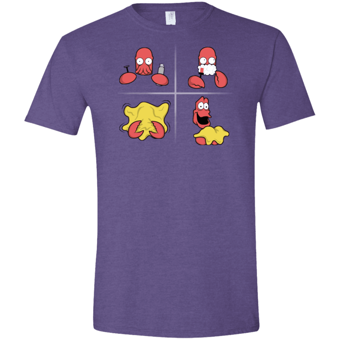 T-Shirts Heather Purple / S Shaving Process Men's Semi-Fitted Softstyle