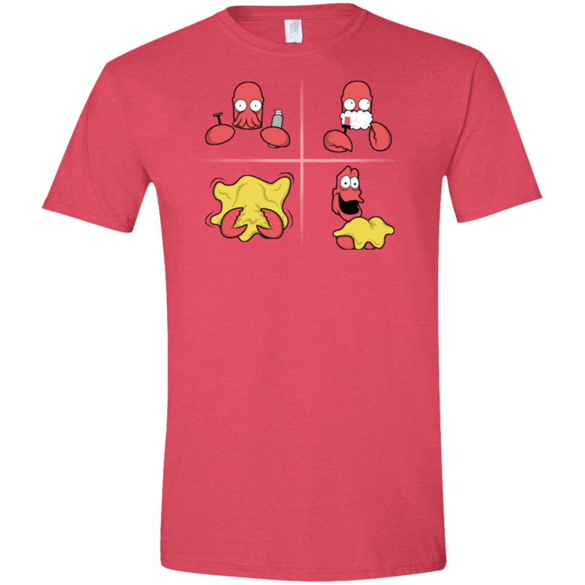 T-Shirts Heather Red / S Shaving Process Men's Semi-Fitted Softstyle