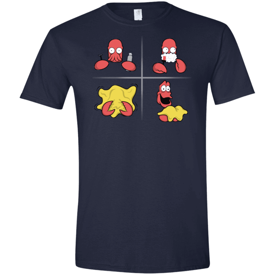 T-Shirts Navy / X-Small Shaving Process Men's Semi-Fitted Softstyle