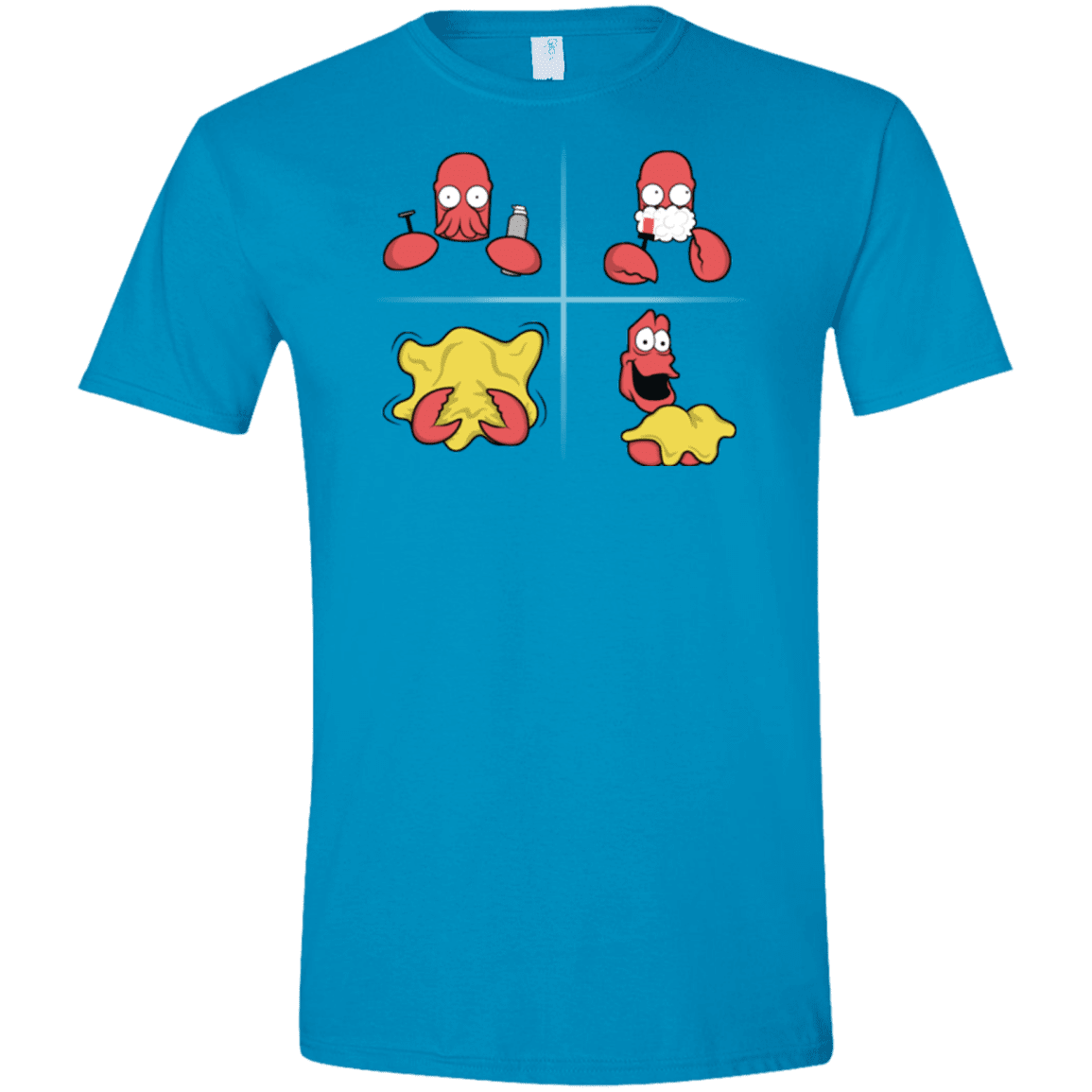 T-Shirts Sapphire / S Shaving Process Men's Semi-Fitted Softstyle