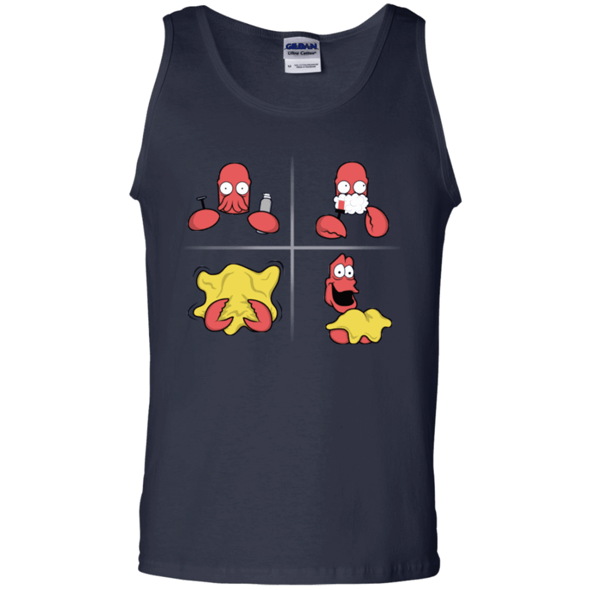 T-Shirts Navy / S Shaving Process Men's Tank Top