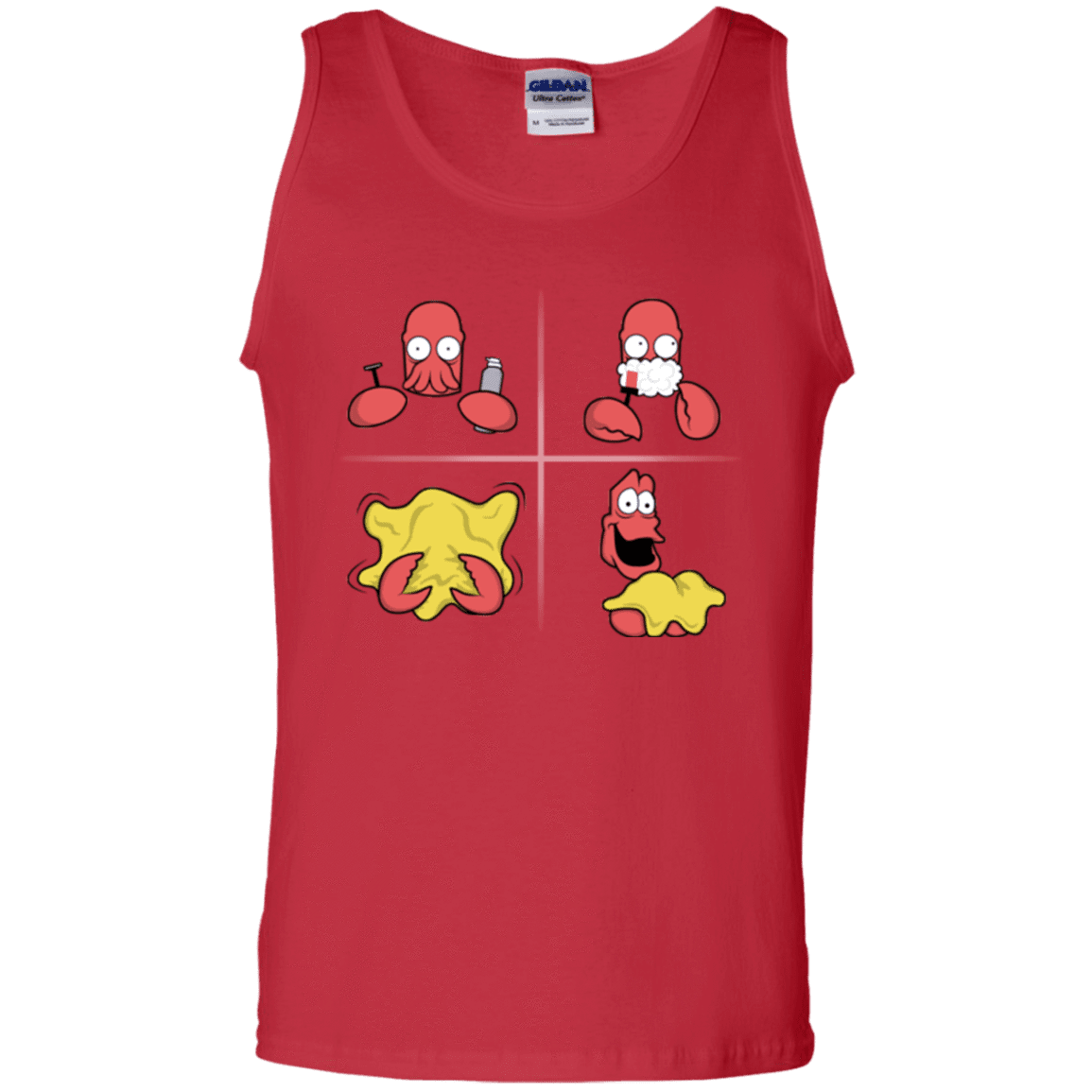 T-Shirts Red / S Shaving Process Men's Tank Top