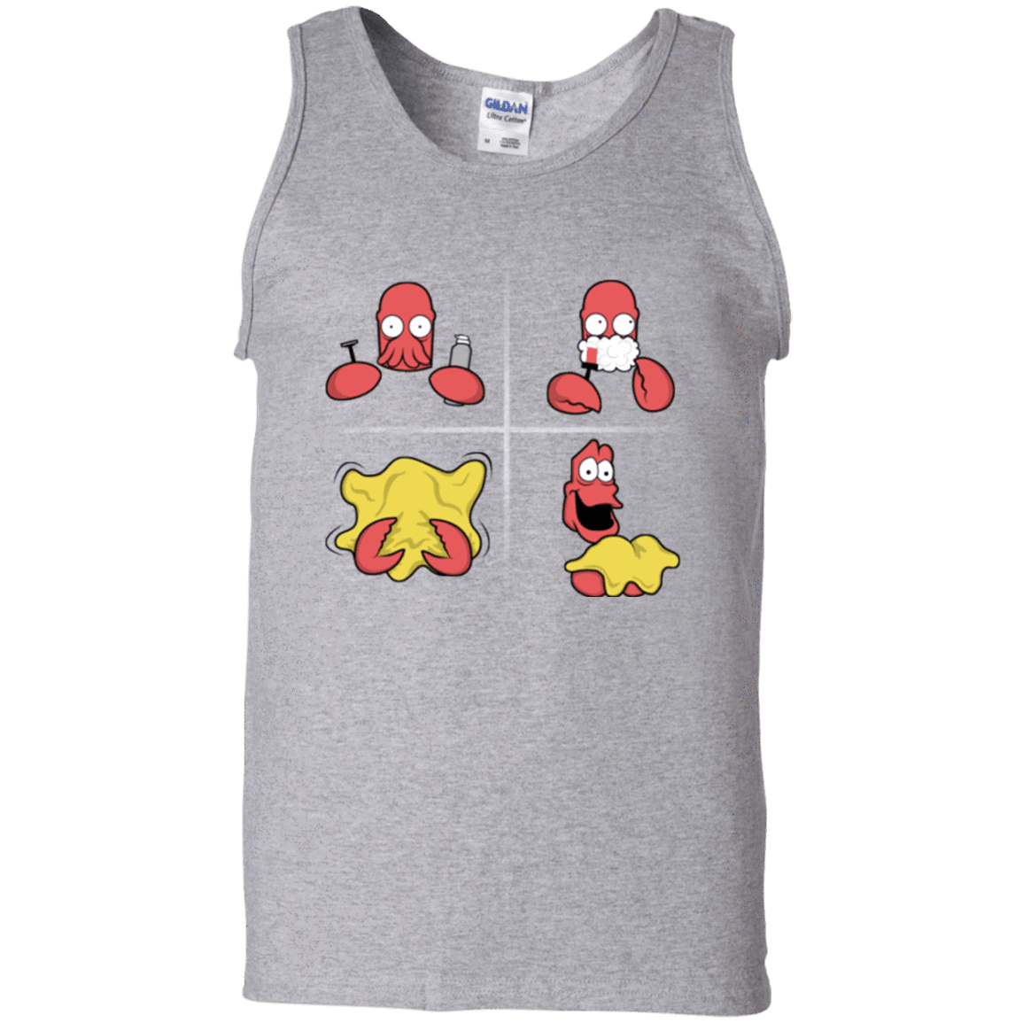 T-Shirts Sport Grey / S Shaving Process Men's Tank Top