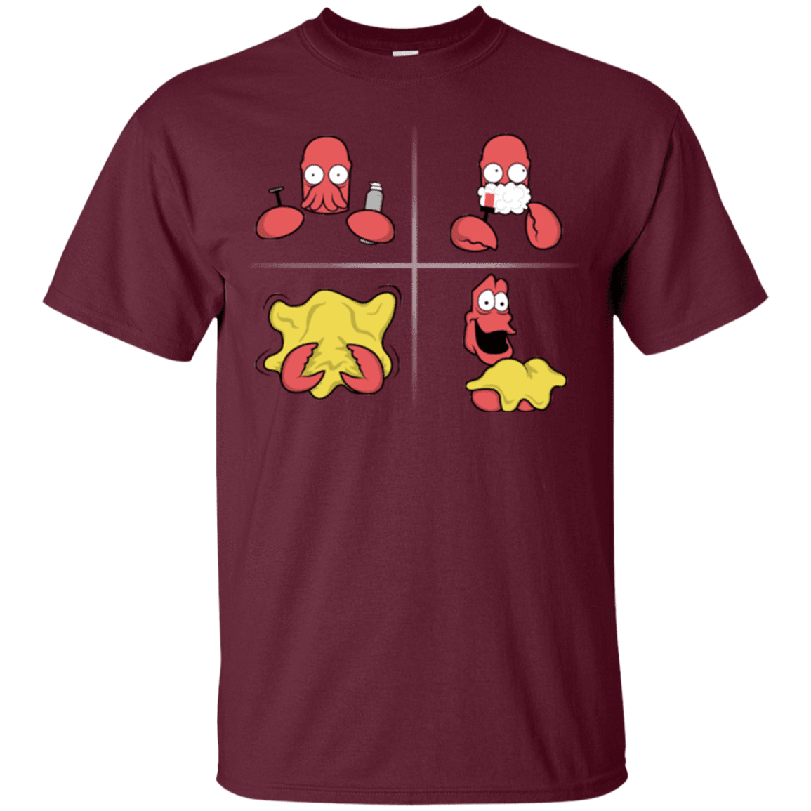 T-Shirts Maroon / S Shaving Process T-Shirt