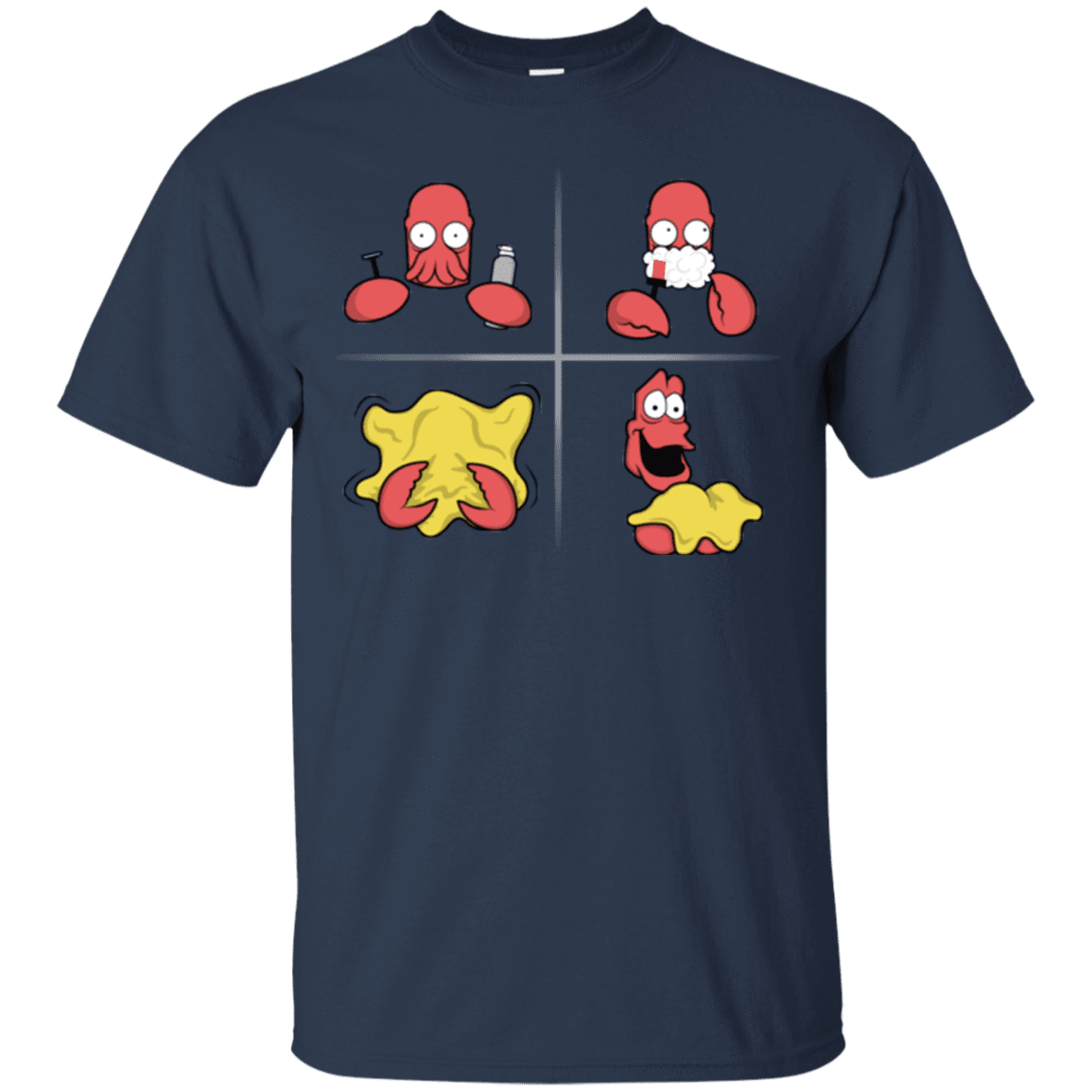 T-Shirts Navy / S Shaving Process T-Shirt