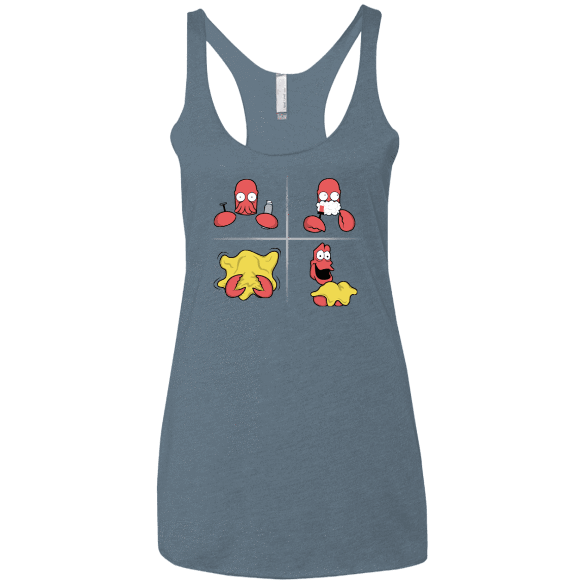 T-Shirts Indigo / X-Small Shaving Process Women's Triblend Racerback Tank