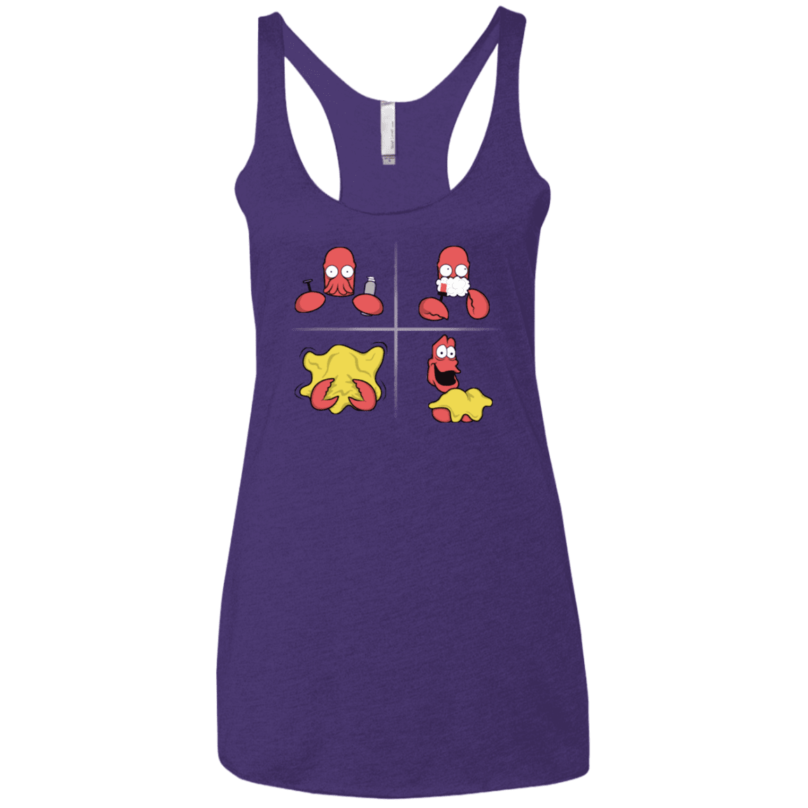 T-Shirts Purple Rush / X-Small Shaving Process Women's Triblend Racerback Tank