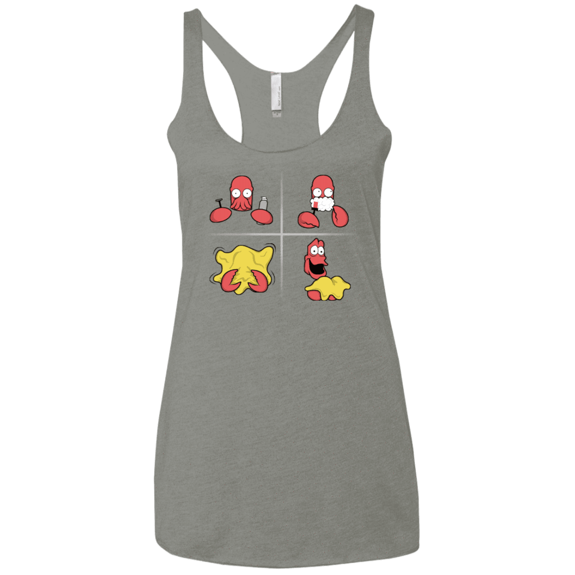 T-Shirts Venetian Grey / X-Small Shaving Process Women's Triblend Racerback Tank