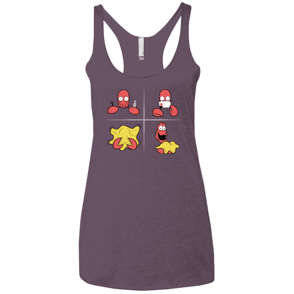 T-Shirts Vintage Purple / X-Small Shaving Process Women's Triblend Racerback Tank