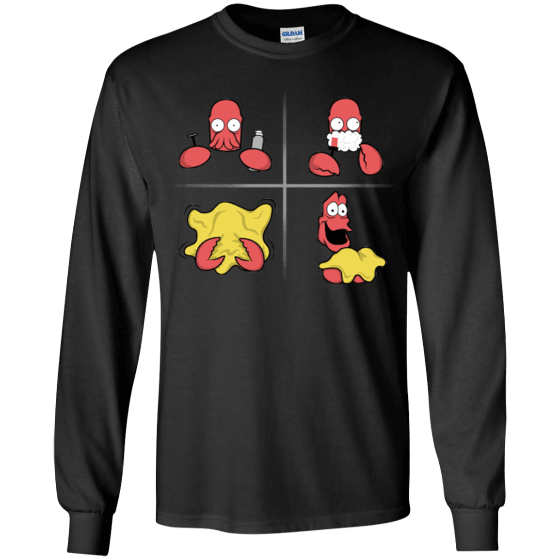 T-Shirts Black / YS Shaving Process Youth Long Sleeve T-Shirt