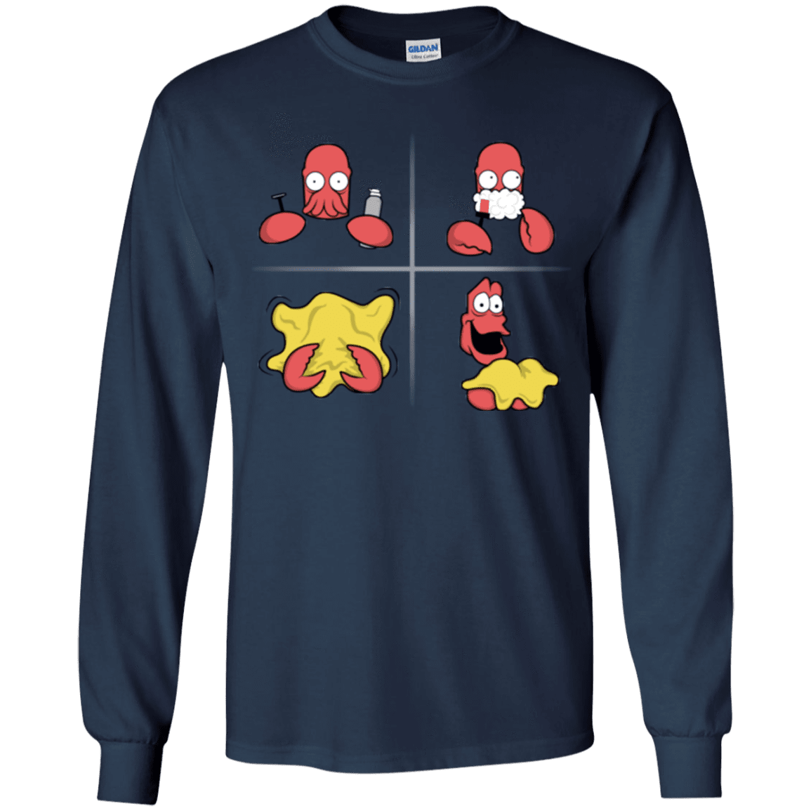 T-Shirts Navy / YS Shaving Process Youth Long Sleeve T-Shirt