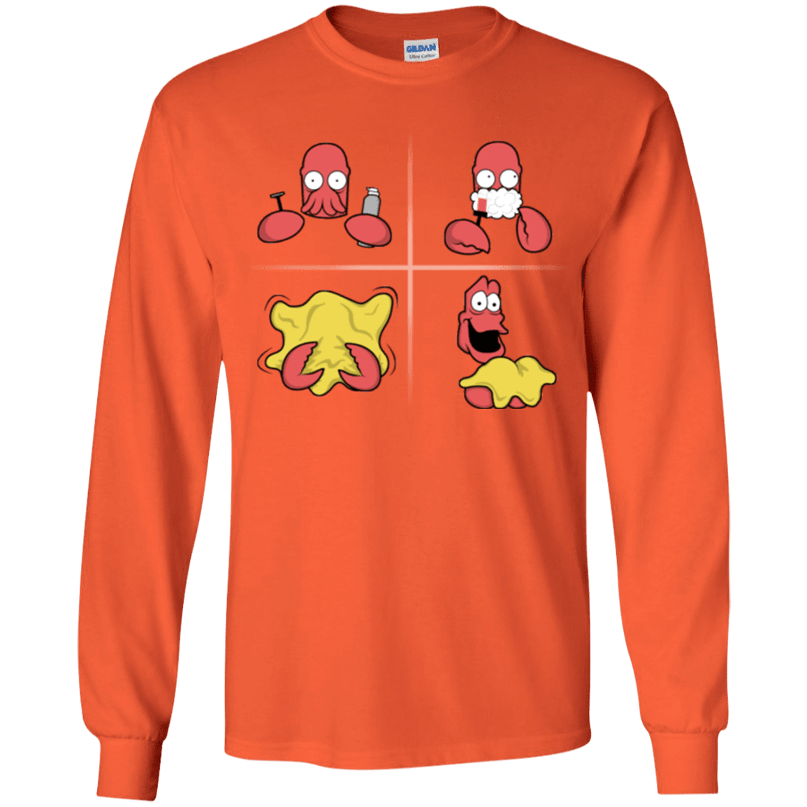 T-Shirts Orange / YS Shaving Process Youth Long Sleeve T-Shirt