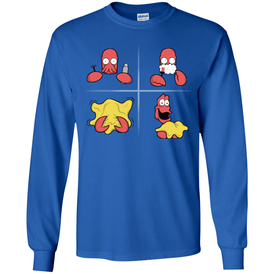 T-Shirts Royal / YS Shaving Process Youth Long Sleeve T-Shirt