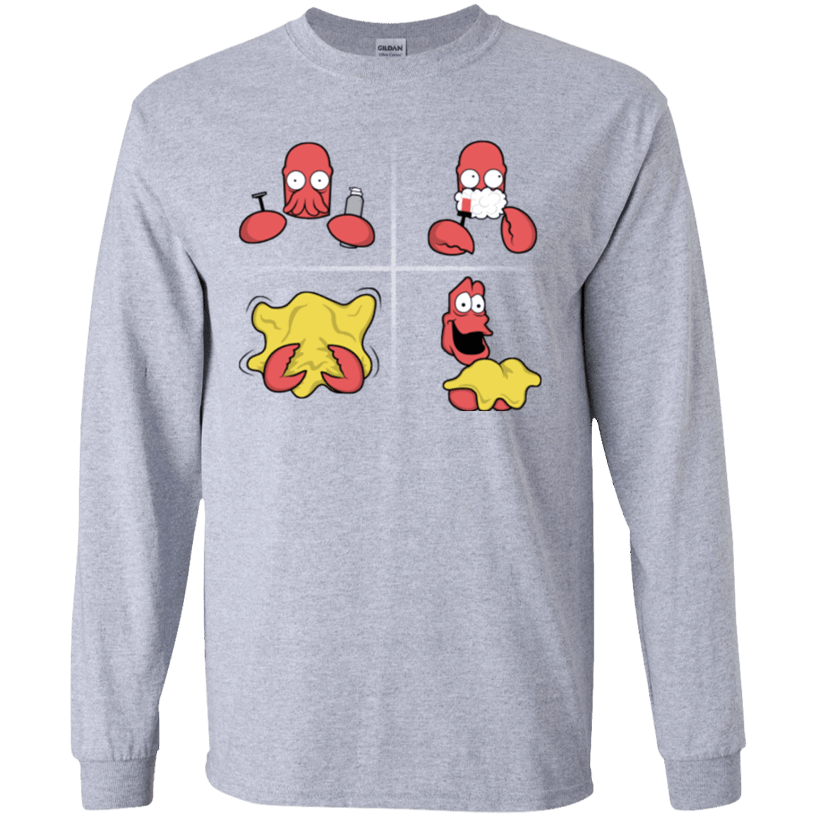 T-Shirts Sport Grey / YS Shaving Process Youth Long Sleeve T-Shirt