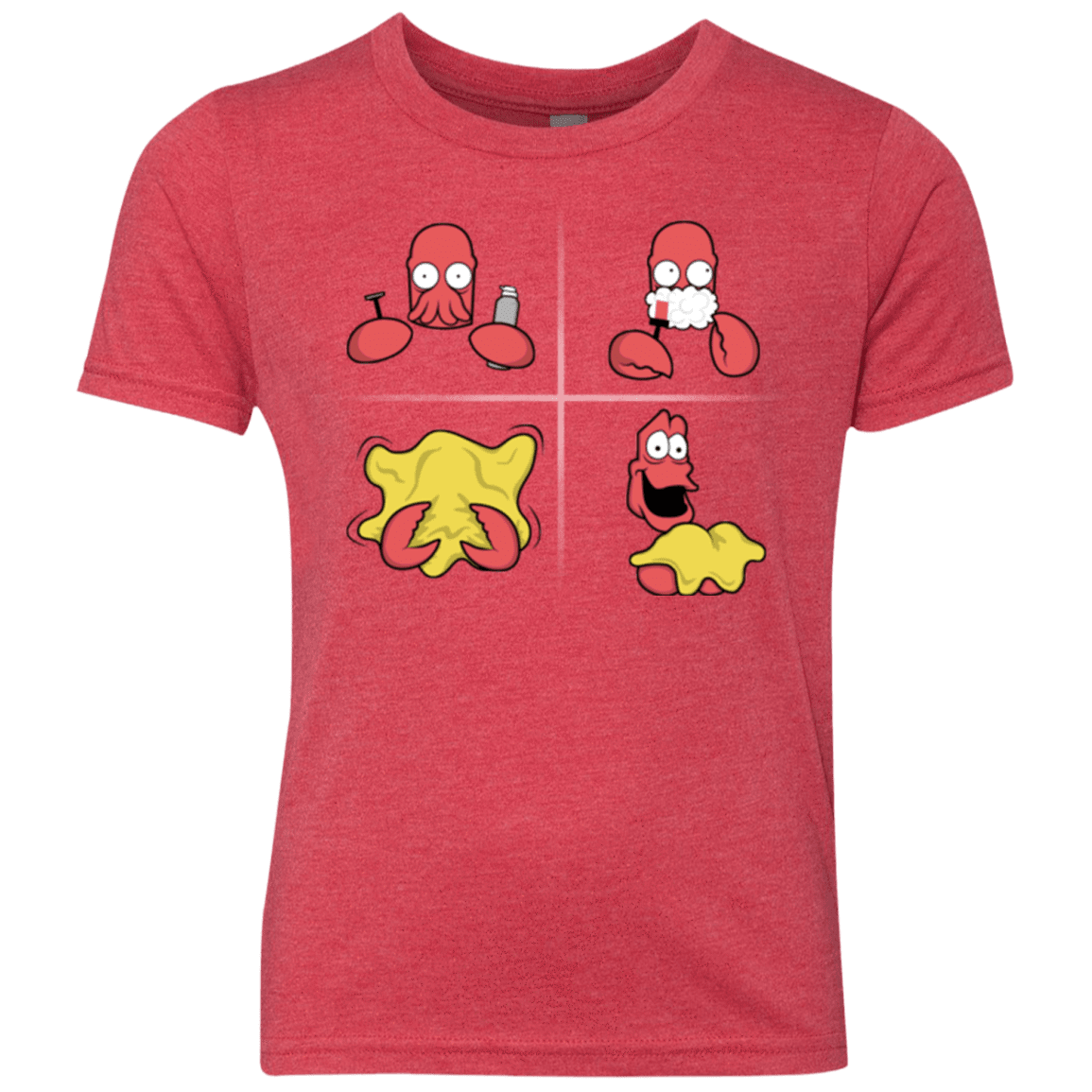 T-Shirts Vintage Red / YXS Shaving Process Youth Triblend T-Shirt