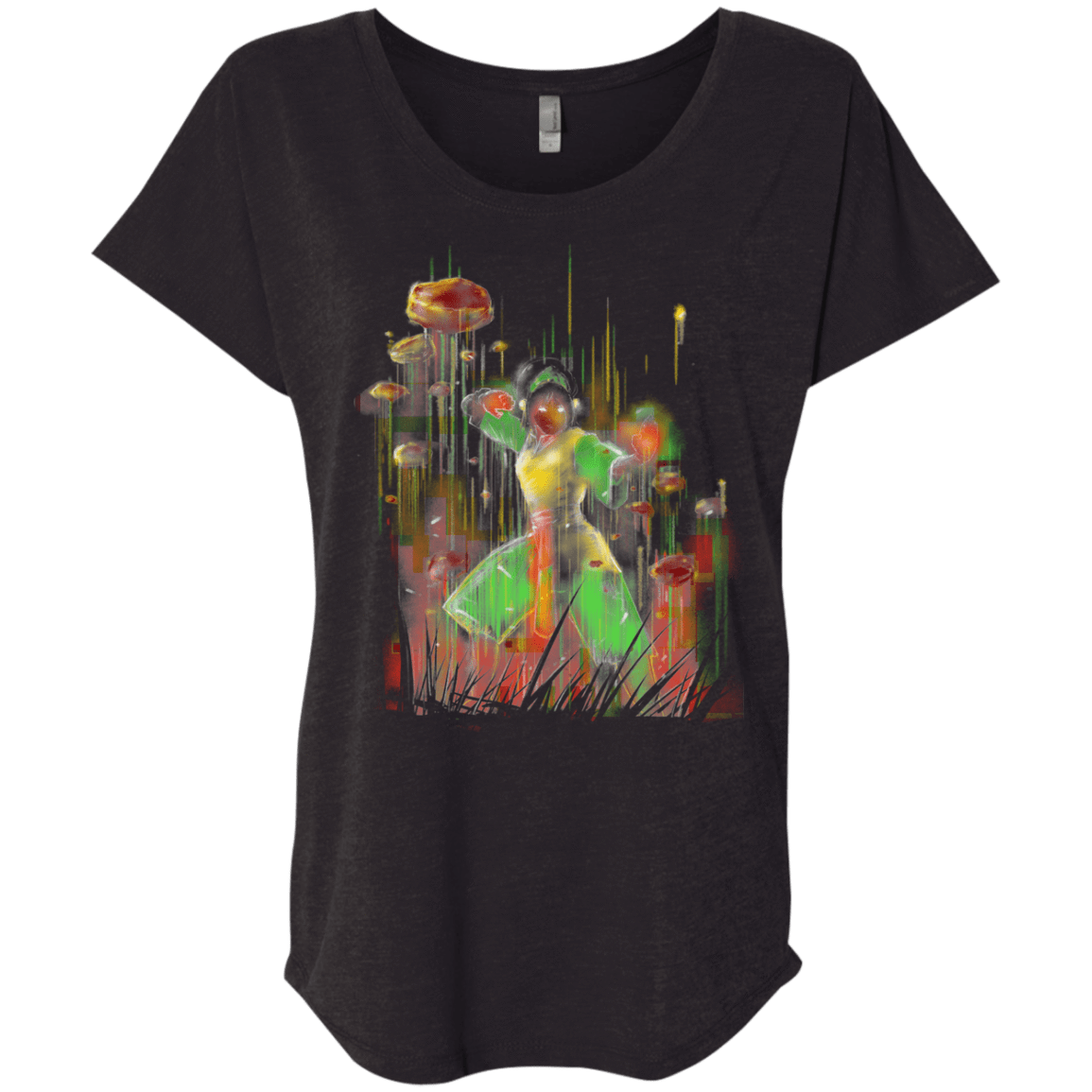 T-Shirts Vintage Black / X-Small She Rocks Triblend Dolman Sleeve