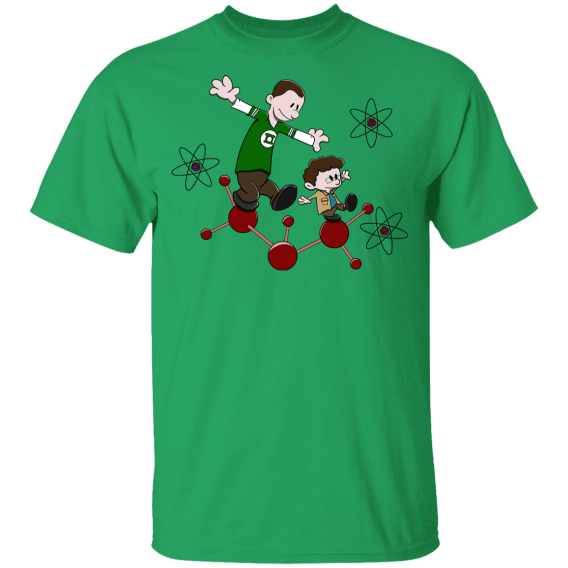 T-Shirts Irish Green / YXS Sheldon and Leonard Youth T-Shirt