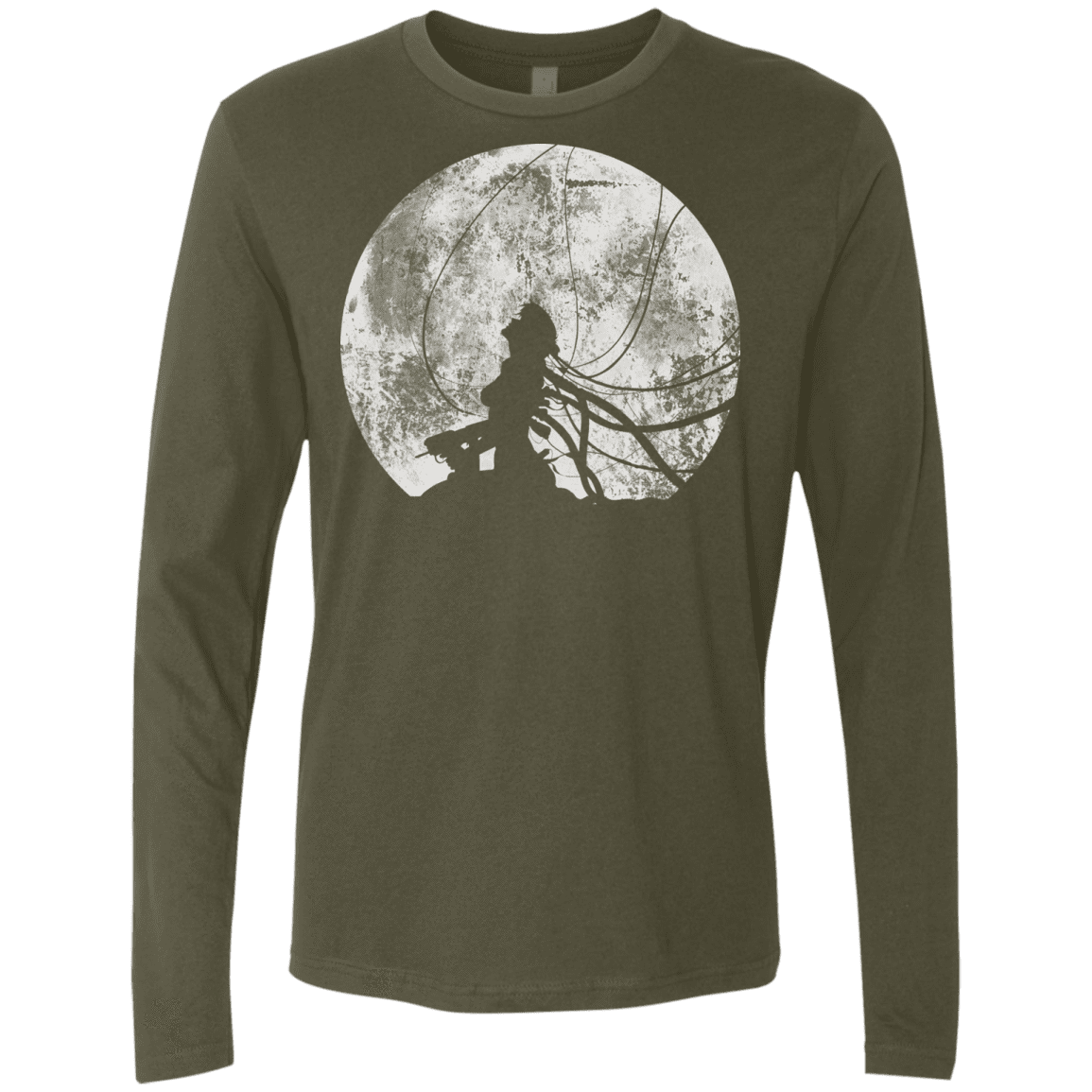 T-Shirts Military Green / S Shell of a Ghost Men's Premium Long Sleeve
