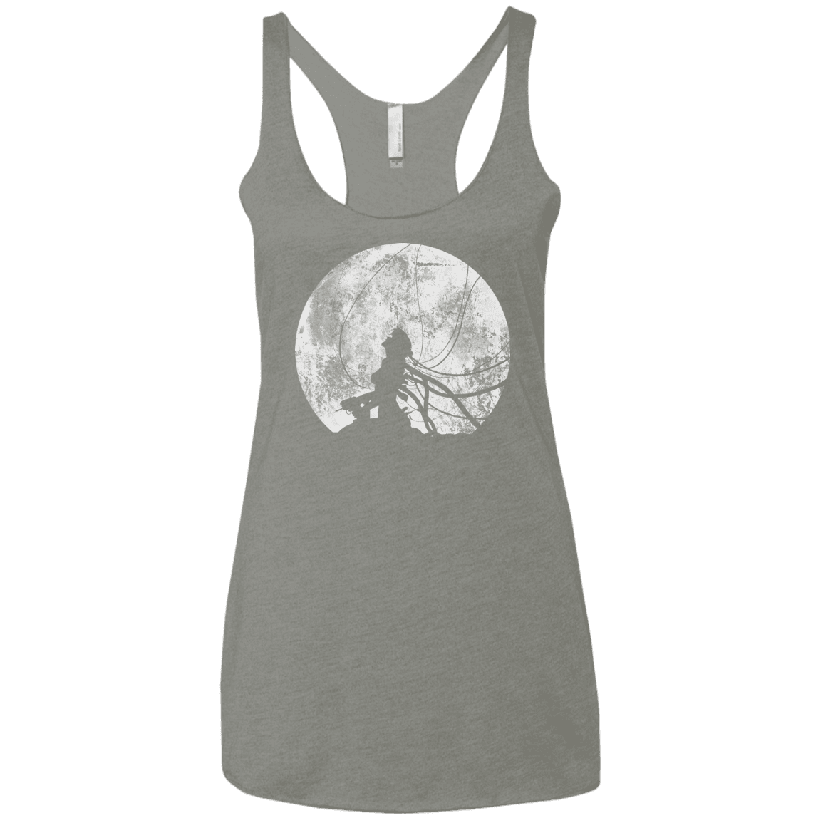 T-Shirts Venetian Grey / X-Small Shell of a Ghost Women's Triblend Racerback Tank