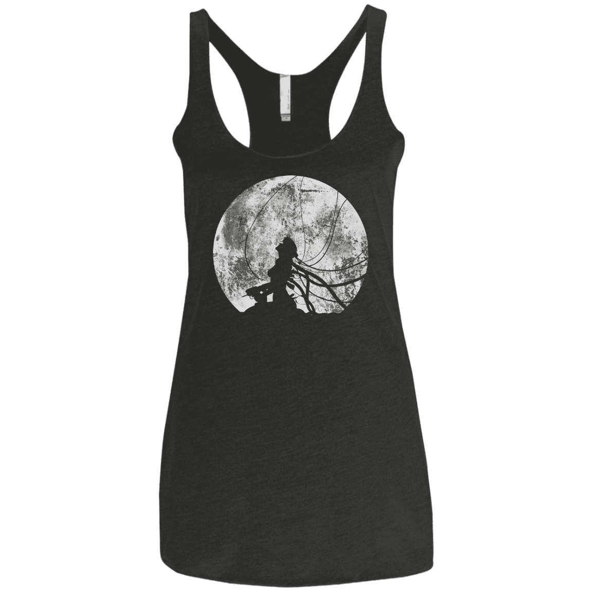 T-Shirts Vintage Black / X-Small Shell of a Ghost Women's Triblend Racerback Tank