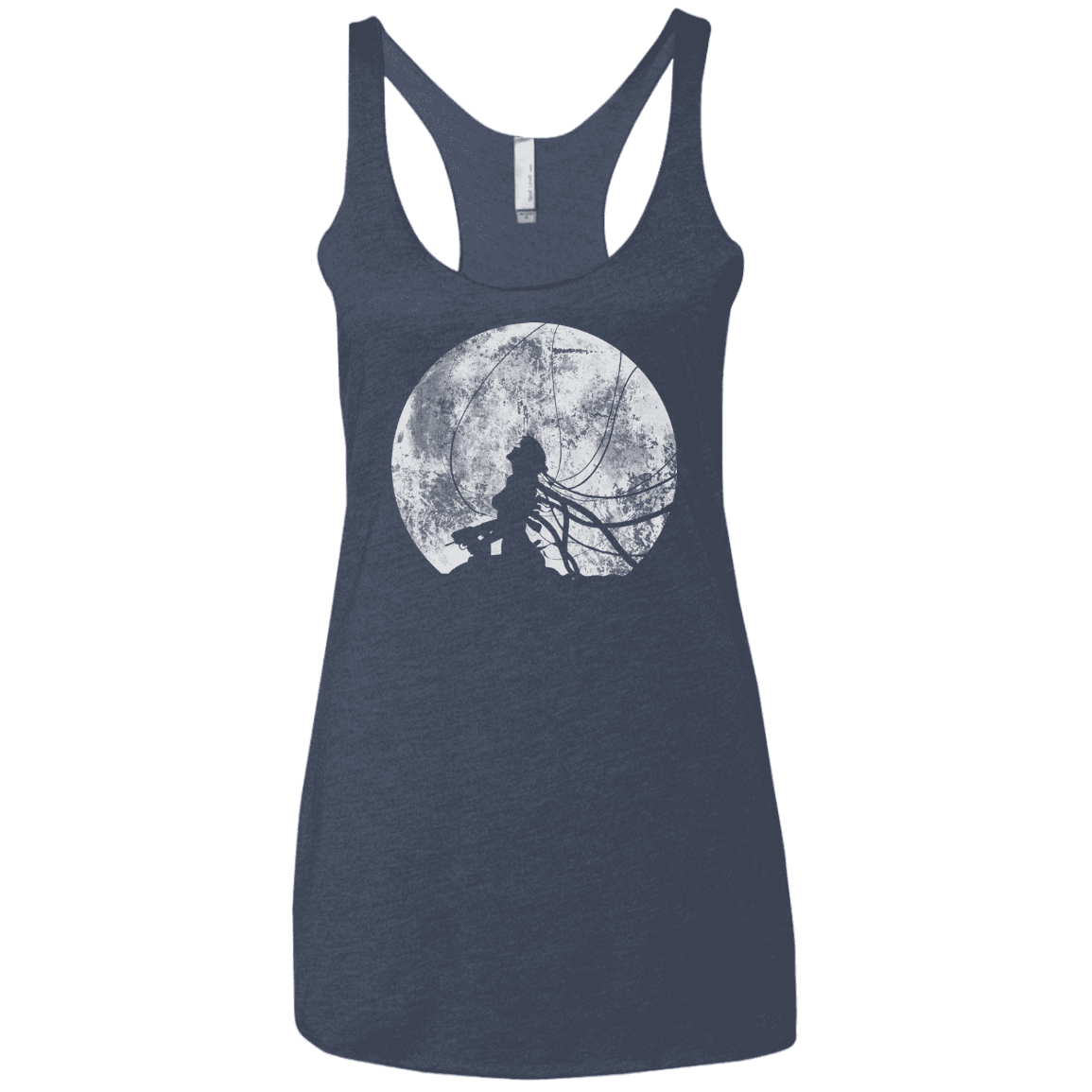T-Shirts Vintage Navy / X-Small Shell of a Ghost Women's Triblend Racerback Tank