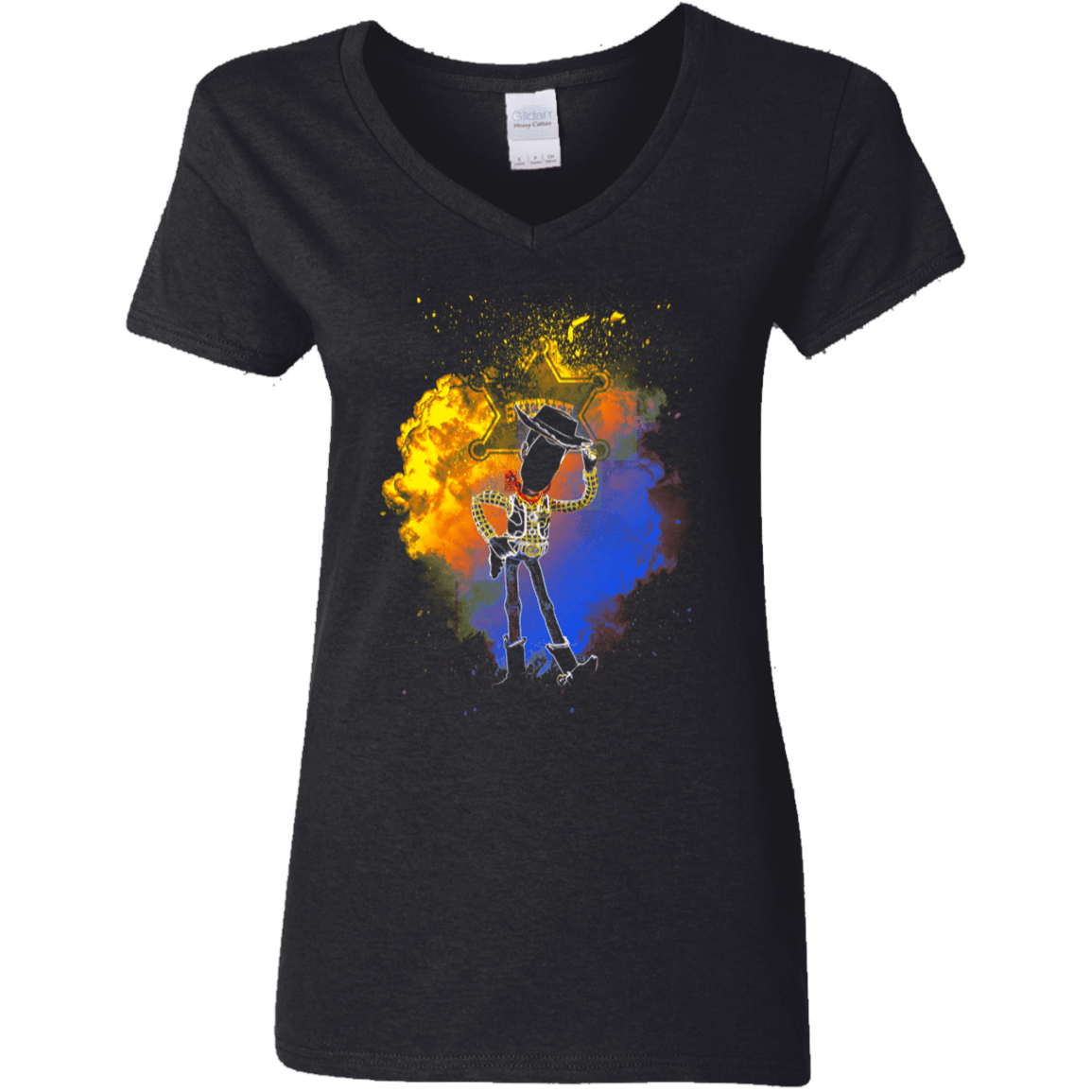 T-Shirts Black / S Sheriff Soul Women's V-Neck T-Shirt