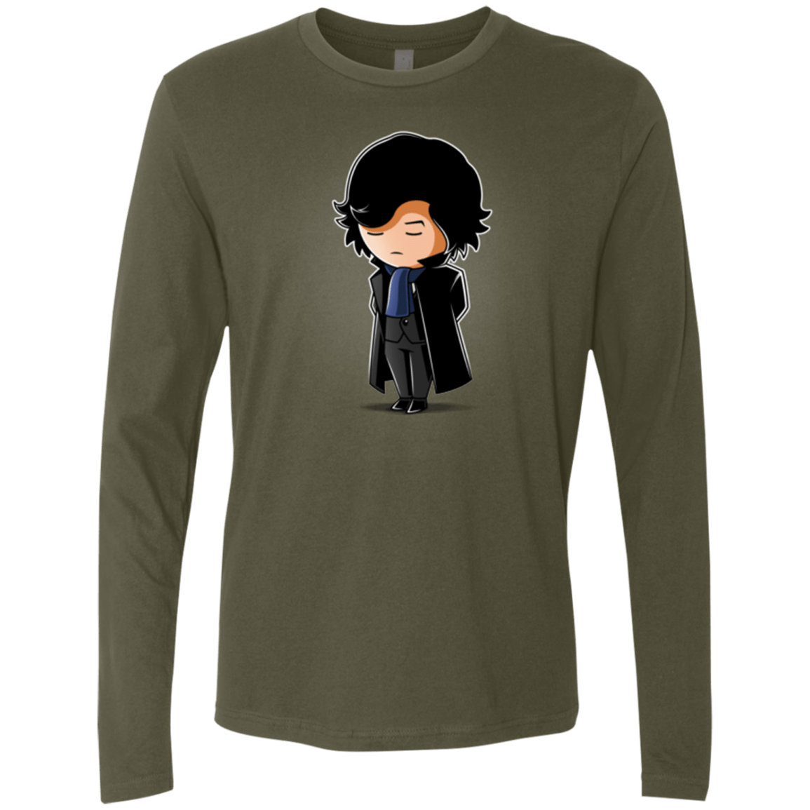 T-Shirts Military Green / Small Sherlock (2) Men's Premium Long Sleeve