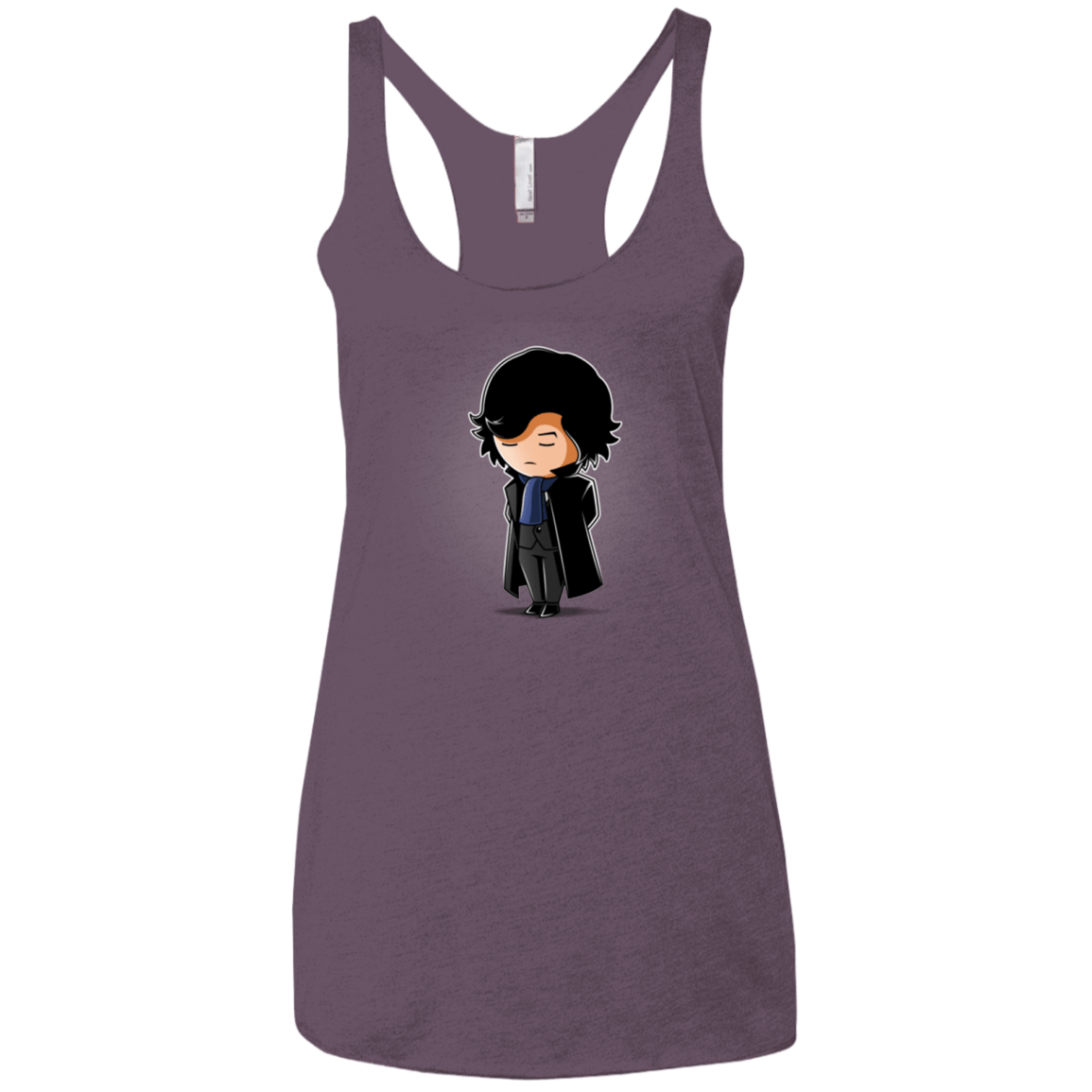 T-Shirts Vintage Purple / X-Small Sherlock (2) Women's Triblend Racerback Tank
