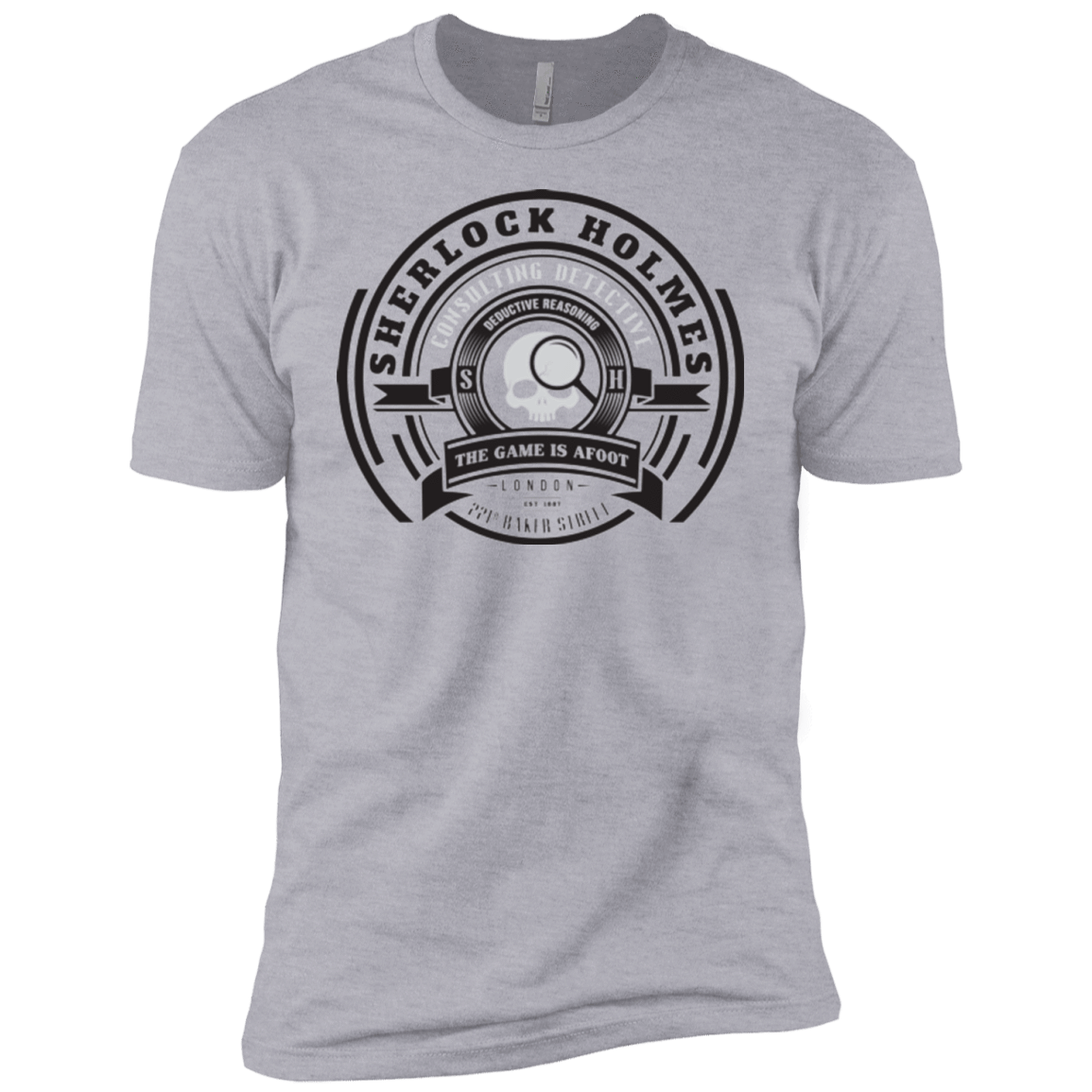 T-Shirts Heather Grey / YXS Sherlock Holmes Boys Premium T-Shirt