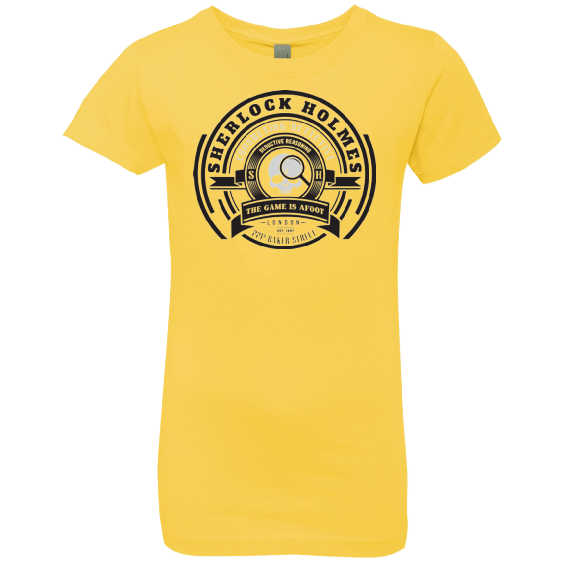 T-Shirts Vibrant Yellow / YXS Sherlock Holmes Girls Premium T-Shirt