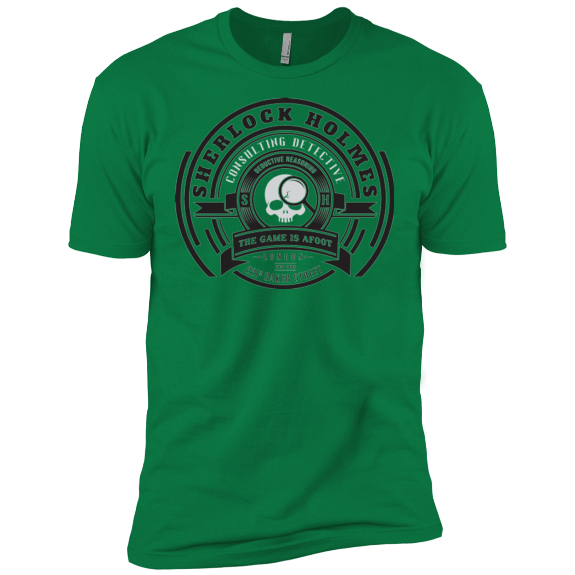 T-Shirts Kelly Green / X-Small Sherlock Holmes Men's Premium T-Shirt