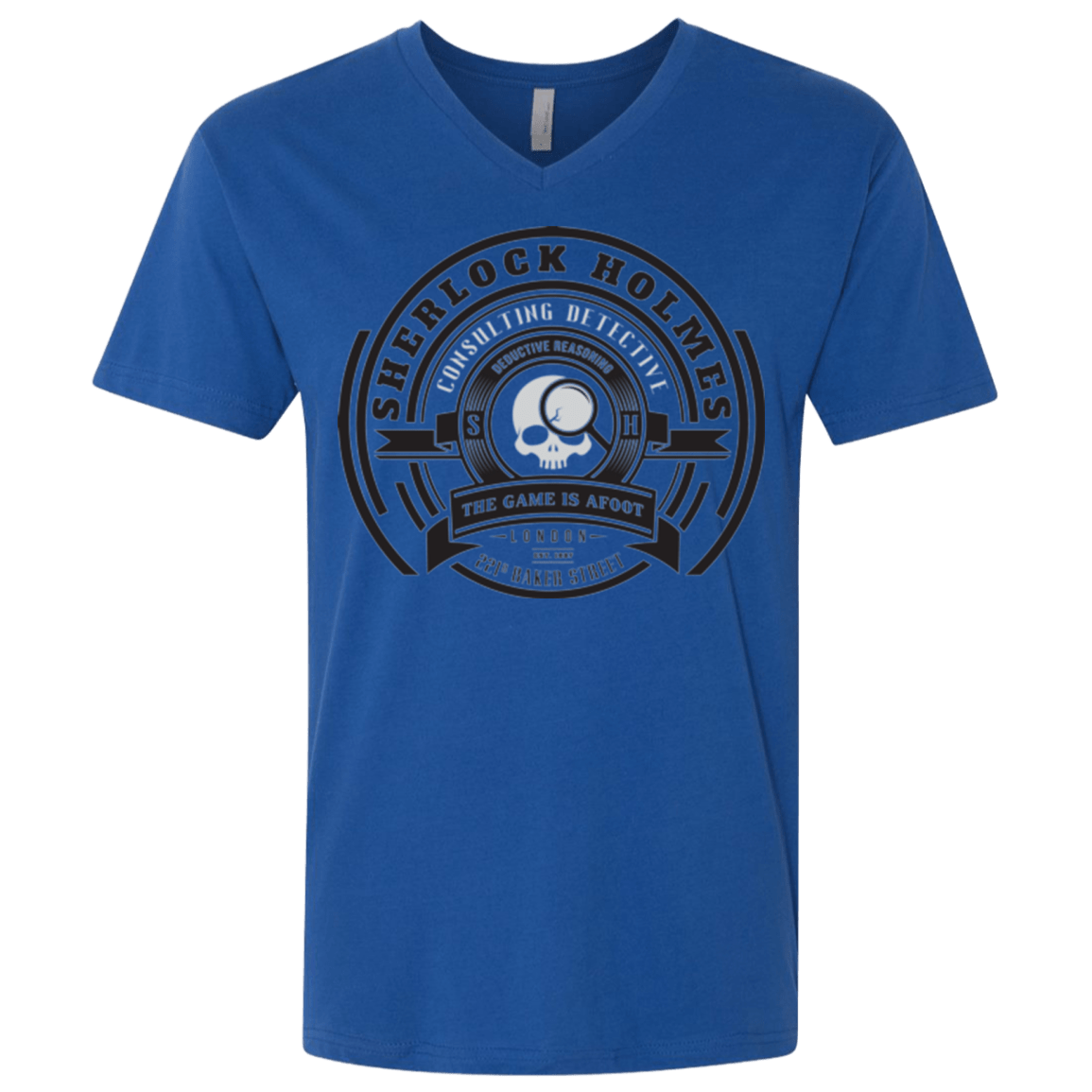 T-Shirts Royal / X-Small Sherlock Holmes Men's Premium V-Neck