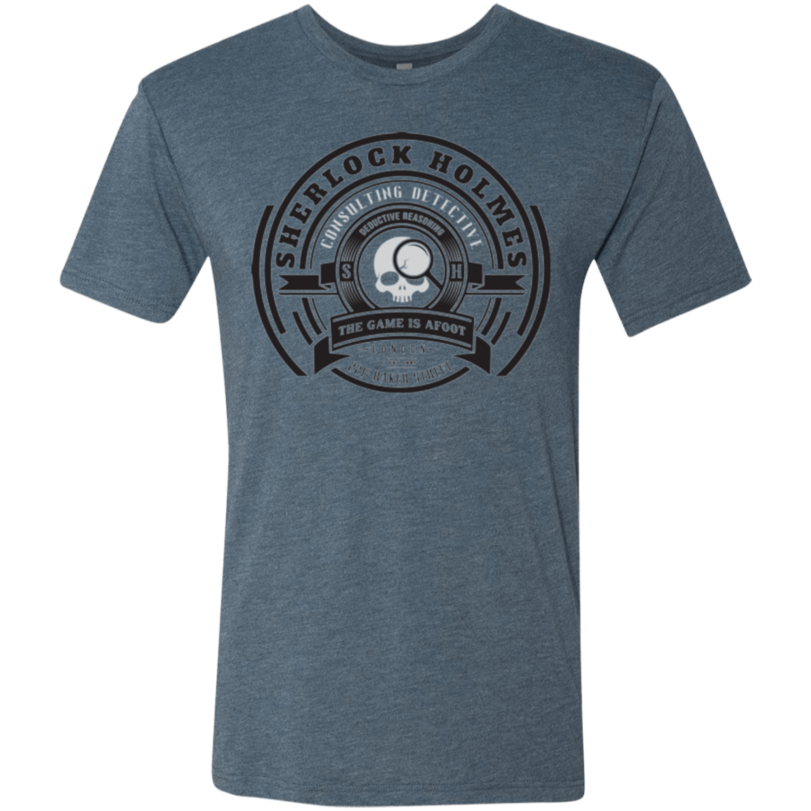 T-Shirts Indigo / Small Sherlock Holmes Men's Triblend T-Shirt