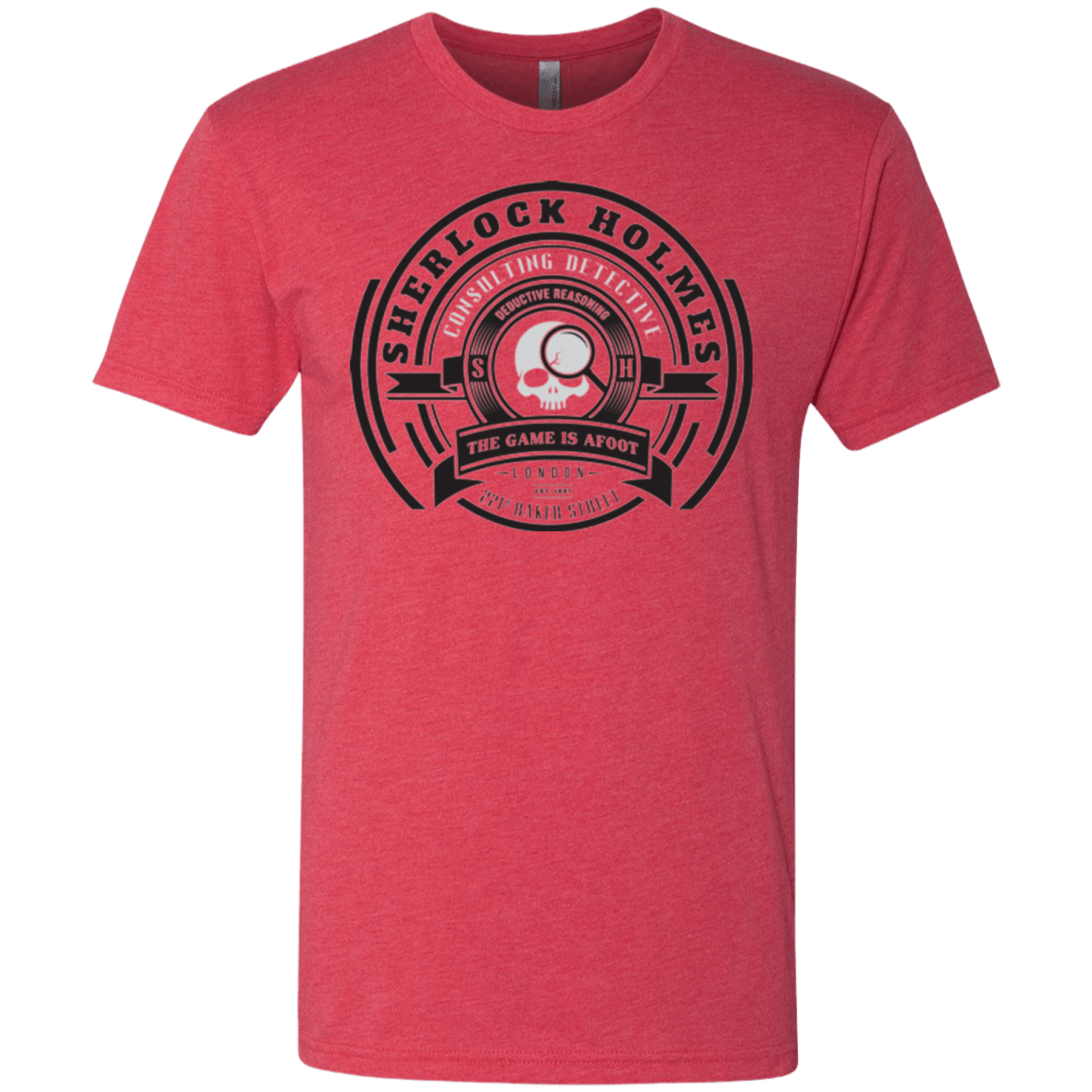 T-Shirts Vintage Red / Small Sherlock Holmes Men's Triblend T-Shirt