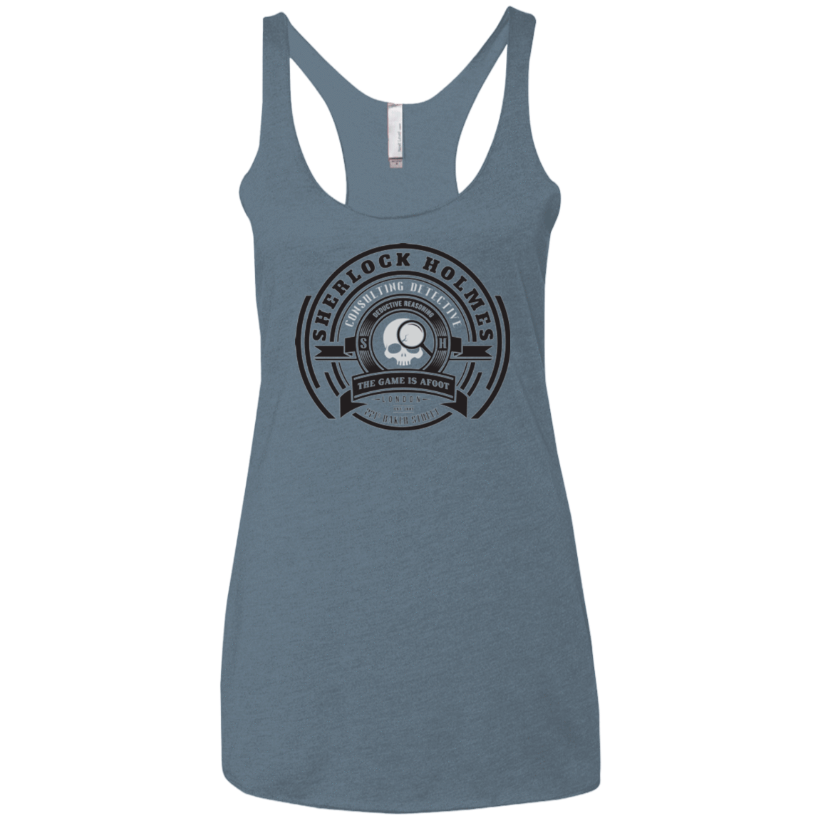 T-Shirts Indigo / X-Small Sherlock Holmes Women's Triblend Racerback Tank