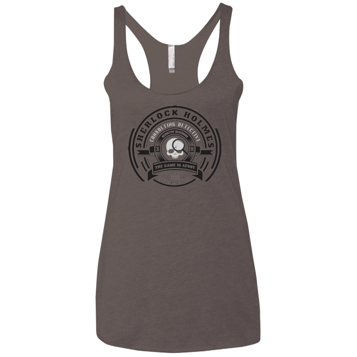 T-Shirts Macchiato / X-Small Sherlock Holmes Women's Triblend Racerback Tank