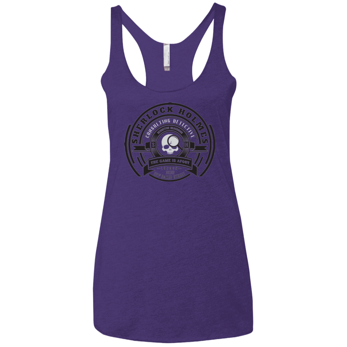 T-Shirts Purple Rush / X-Small Sherlock Holmes Women's Triblend Racerback Tank