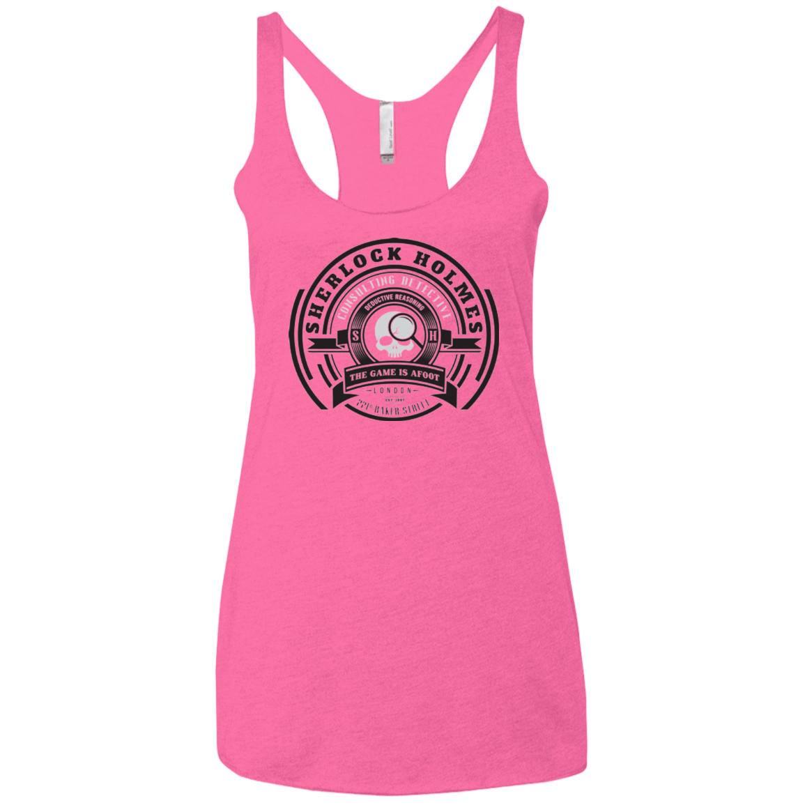 T-Shirts Vintage Pink / X-Small Sherlock Holmes Women's Triblend Racerback Tank