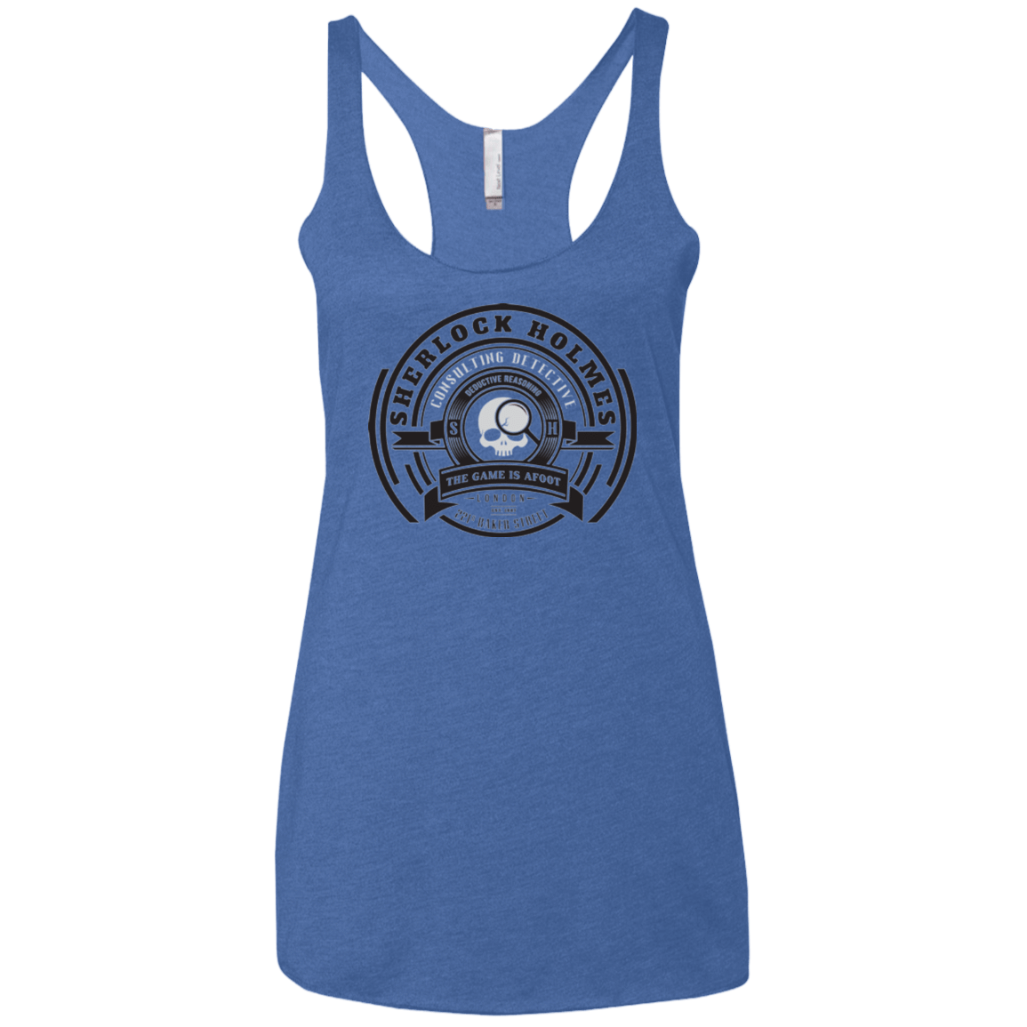 T-Shirts Vintage Royal / X-Small Sherlock Holmes Women's Triblend Racerback Tank