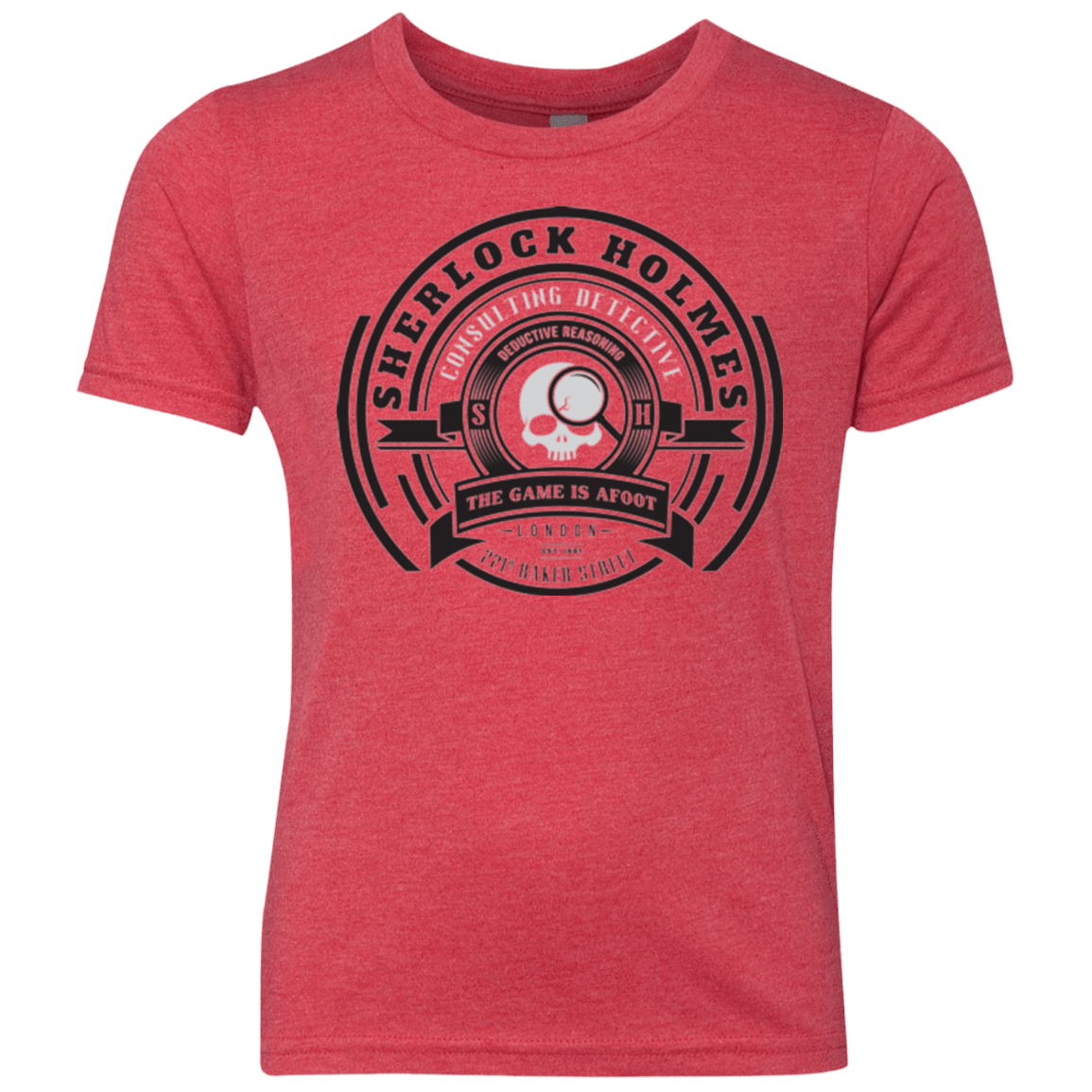 T-Shirts Vintage Red / YXS Sherlock Holmes Youth Triblend T-Shirt