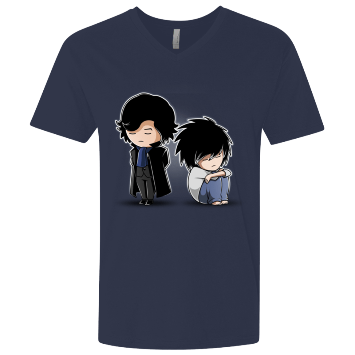 T-Shirts Midnight Navy / X-Small SherLock2 Men's Premium V-Neck
