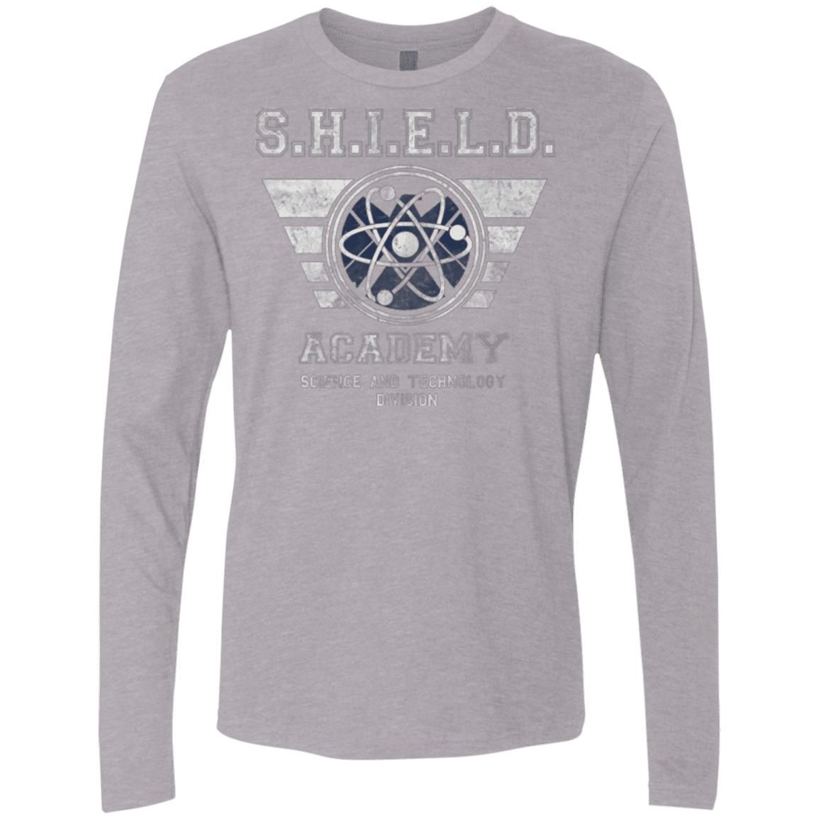 T-Shirts Heather Grey / Small Shield Academy Men's Premium Long Sleeve