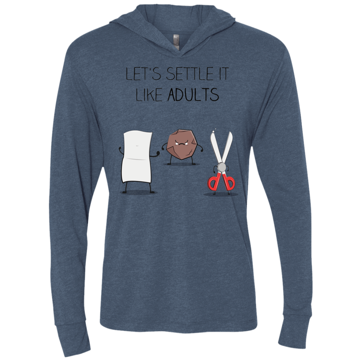 T-Shirts Indigo / X-Small Shifumi Triblend Long Sleeve Hoodie Tee