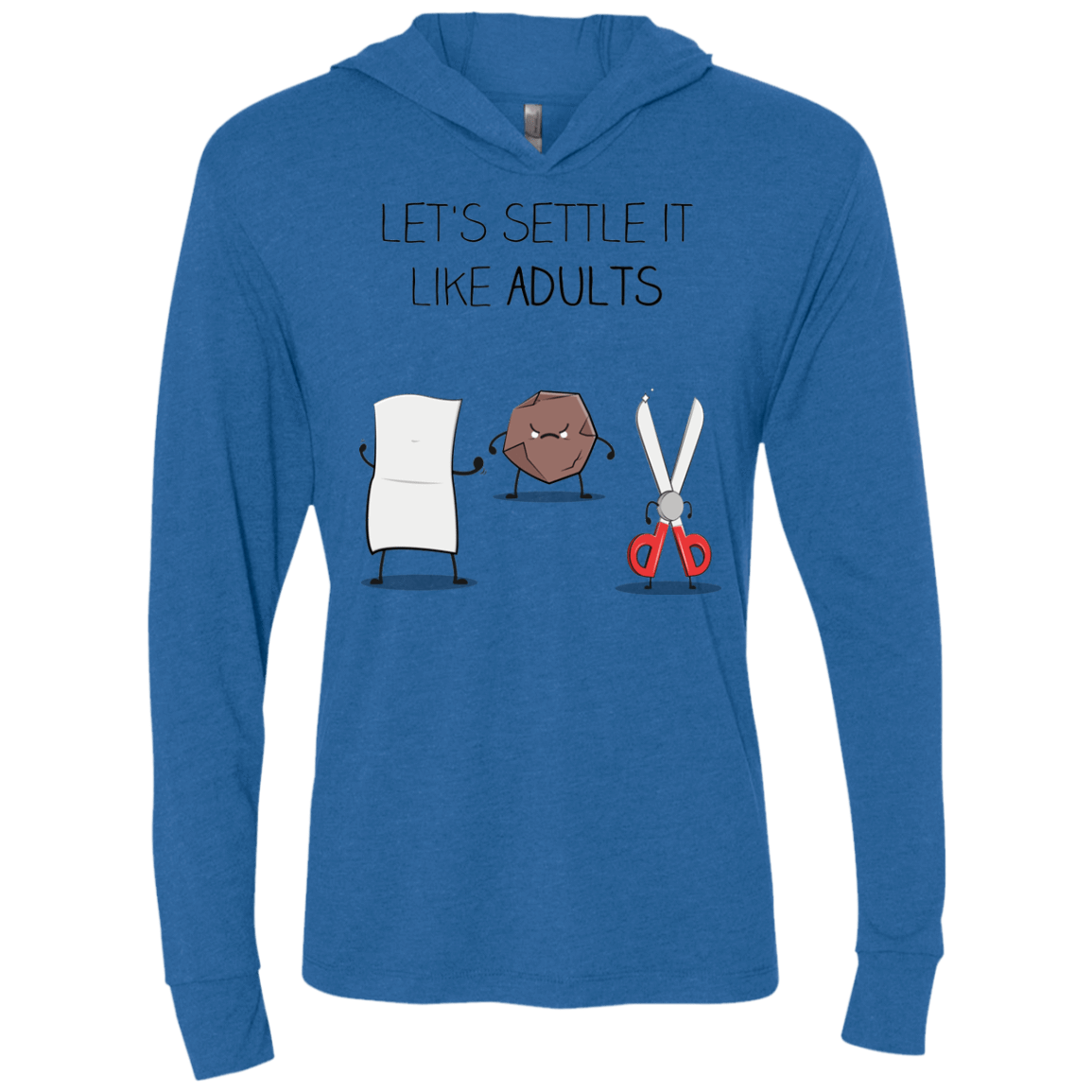 T-Shirts Vintage Royal / X-Small Shifumi Triblend Long Sleeve Hoodie Tee