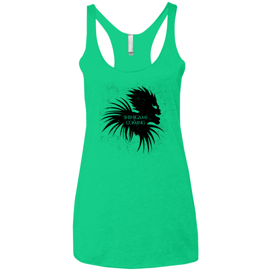T-Shirts Envy / X-Small Shinigami Is Coming Women's Triblend Racerback Tank