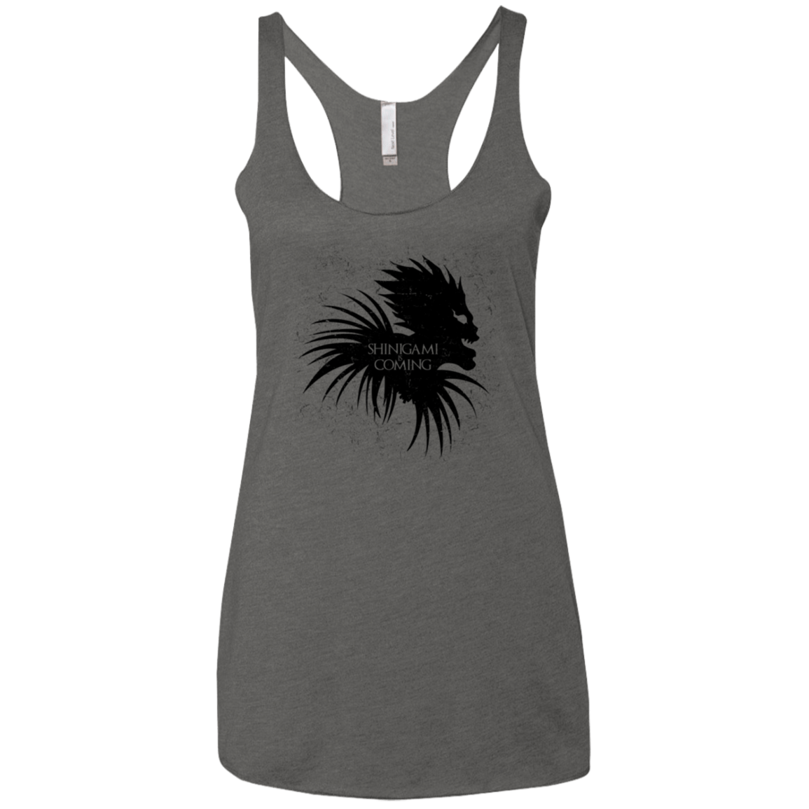 T-Shirts Premium Heather / X-Small Shinigami Is Coming Women's Triblend Racerback Tank