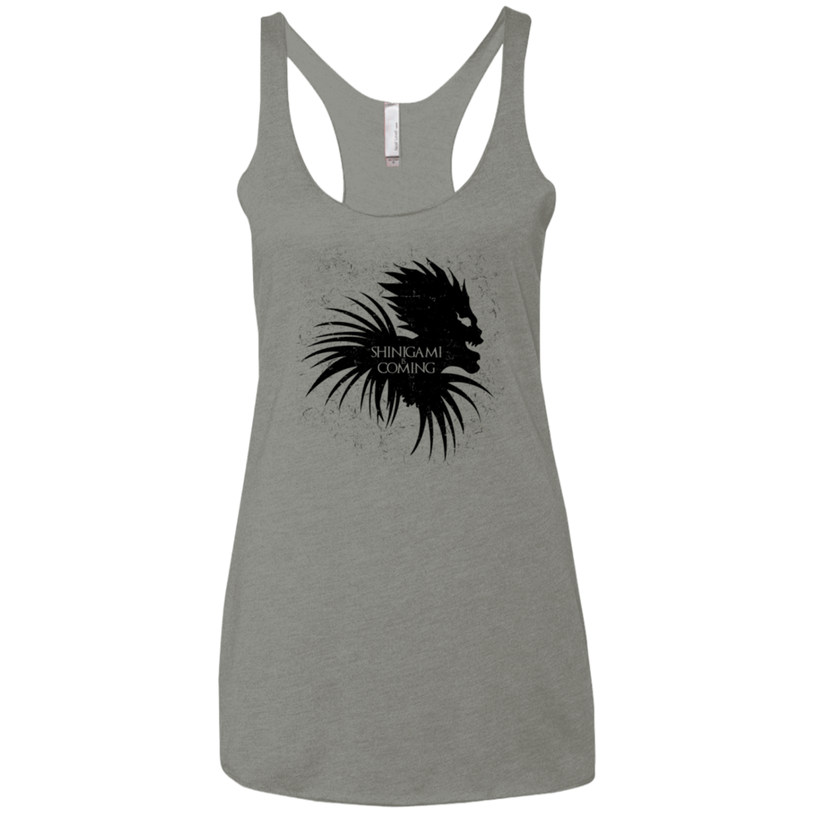 T-Shirts Venetian Grey / X-Small Shinigami Is Coming Women's Triblend Racerback Tank