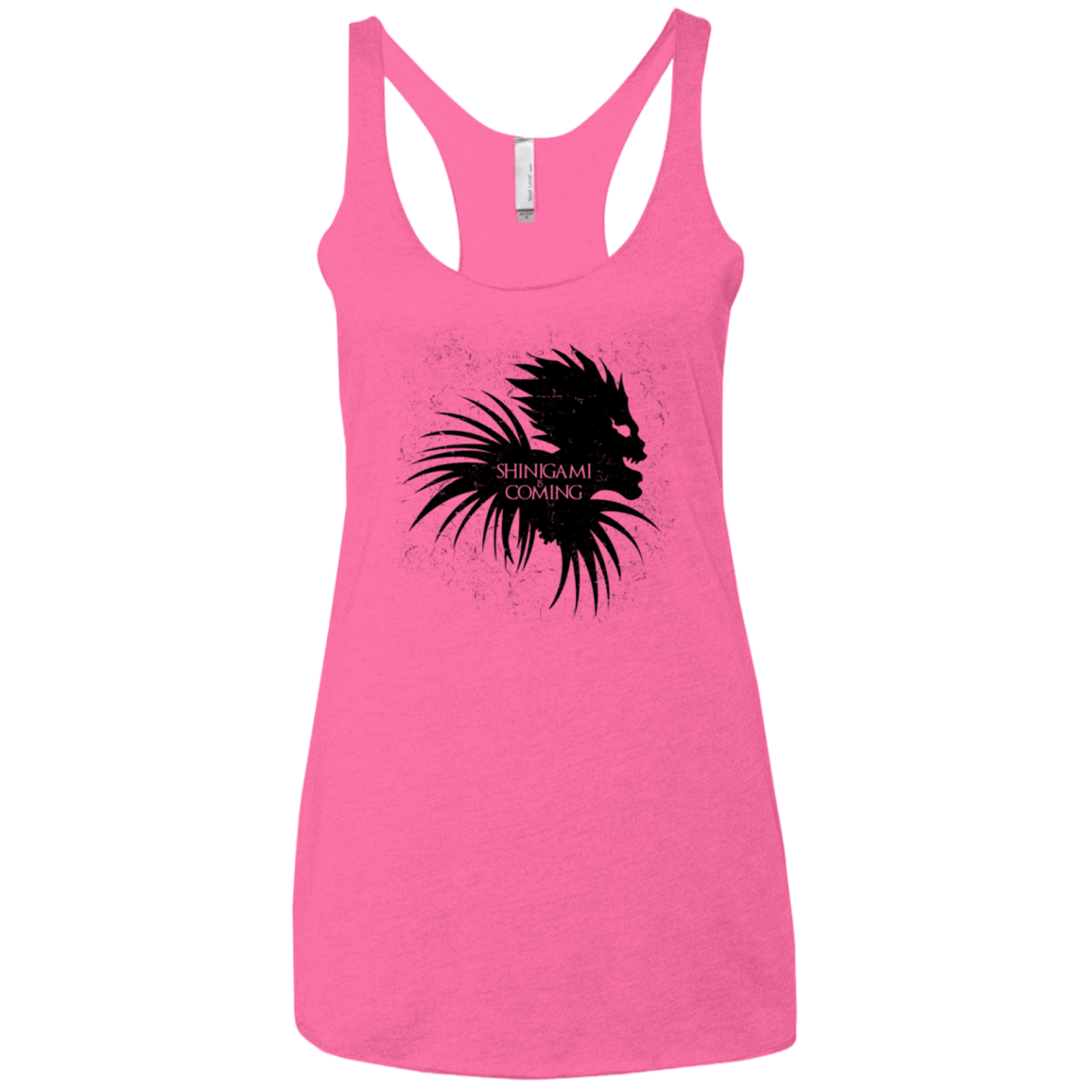 T-Shirts Vintage Pink / X-Small Shinigami Is Coming Women's Triblend Racerback Tank